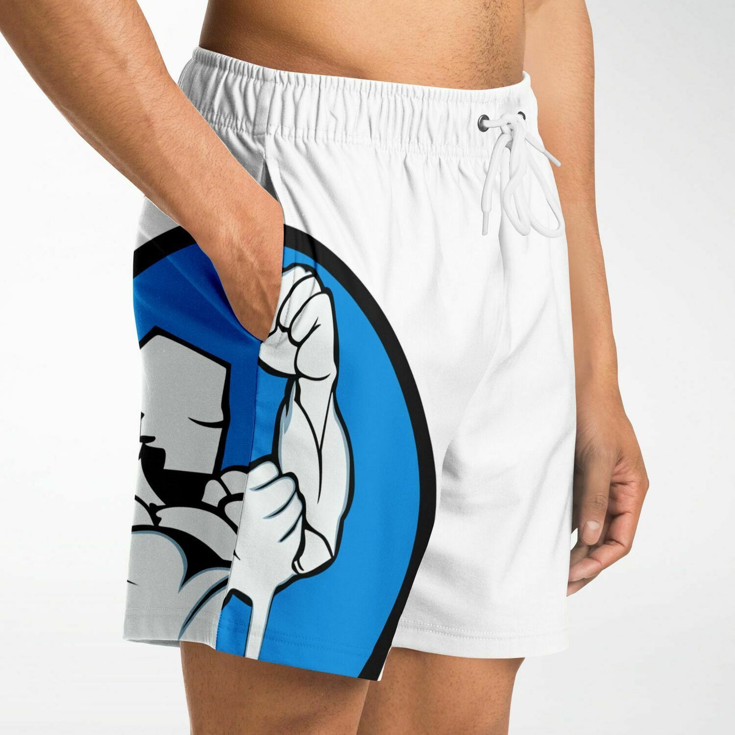 Vibe Athletic Shorts White