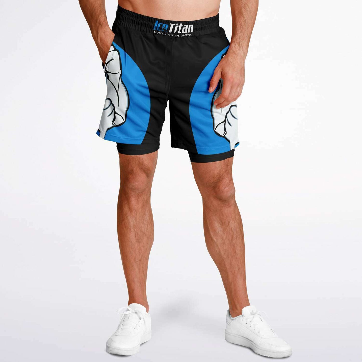 Thrive  2-in-1 Athletic Shorts- Black